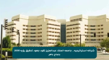 شراكة استراتيجية.. جامعة الملك عبدالعزيز تقود جهود تحقيق رؤية 2030 بنجاح باهر